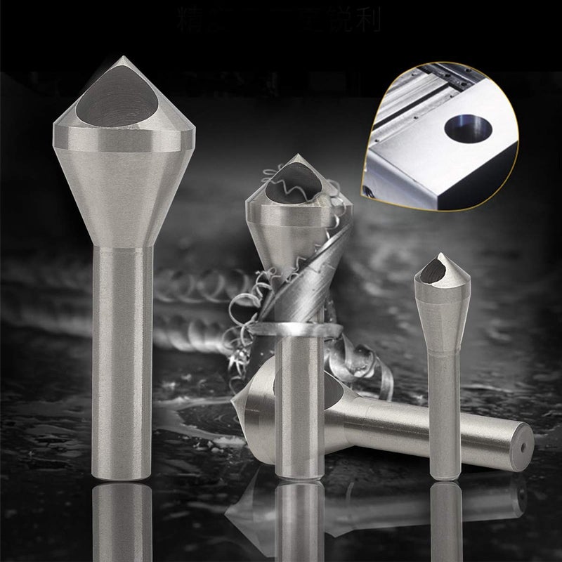 OCGIG 4pcs Countersink Chamfer Tool HSS(4241) Deburring Tool Set Metal Wood Drill Bits - Image 3
